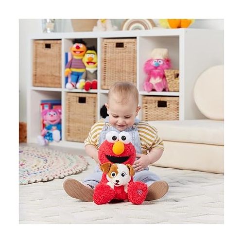  GUND Sesame Street Official Furry Friends Forever Dance & Play Elmo and Tango Animated Plush, Plush Sensory Toy for Ages 1 & Up, Red/Cream, 13”