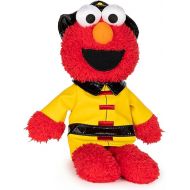 GUND Sesame Street Official Firefighter Elmo Muppet Plush, Premium Plush Toy for Ages 1 & Up, Red/Yellow, 13”