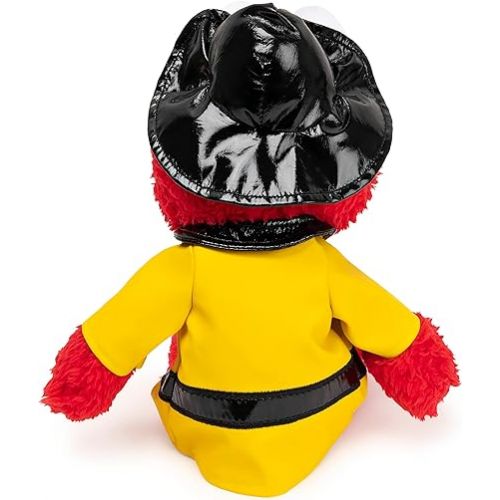  GUND Sesame Street Official Firefighter Elmo Muppet Plush, Premium Plush Toy for Ages 1 & Up, Red/Yellow, 13”