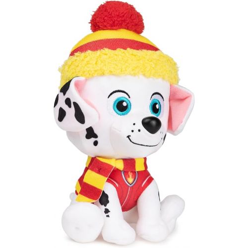  GUND PAW Patrol Holiday Winter Marshall in Scarf and Hat, Officially Licensed Plush Toy for Ages 1 and Up, 6”