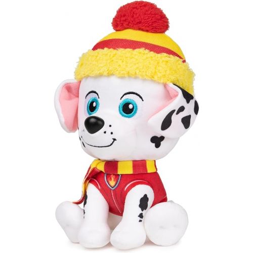  GUND PAW Patrol Holiday Winter Marshall in Scarf and Hat, Officially Licensed Plush Toy for Ages 1 and Up, 6”