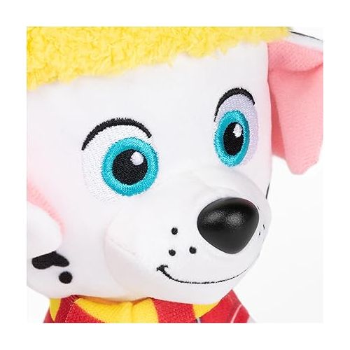  GUND PAW Patrol Holiday Winter Marshall in Scarf and Hat, Officially Licensed Plush Toy for Ages 1 and Up, 6”