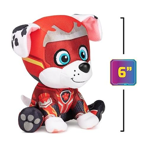  GUND PAW Patrol: The Mighty Movie Marshall Stuffed Animal, Officially Licensed Plush Toy for Ages 1 and Up, 6”