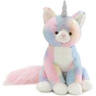 GUND Shimmer Caticorn Plush Toy, Girls Valentine's Gifts, Premium Stuffed Unicorn Cat Plushie for Ages 1 and Up, Multicolor, 9
