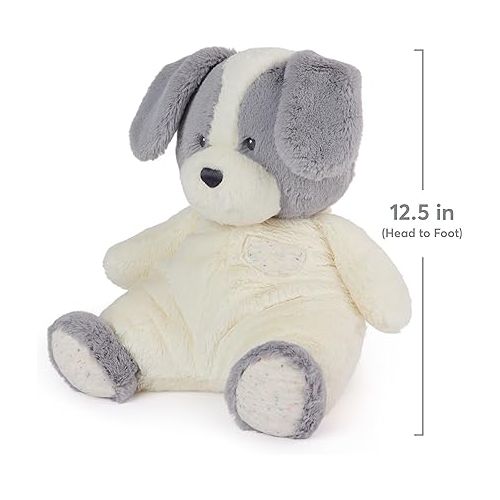 GUND Baby Oh So Snuggly Puppy, Large Stuffed Animal Dog for Babies and Infants, Grey/White, 12.5”
