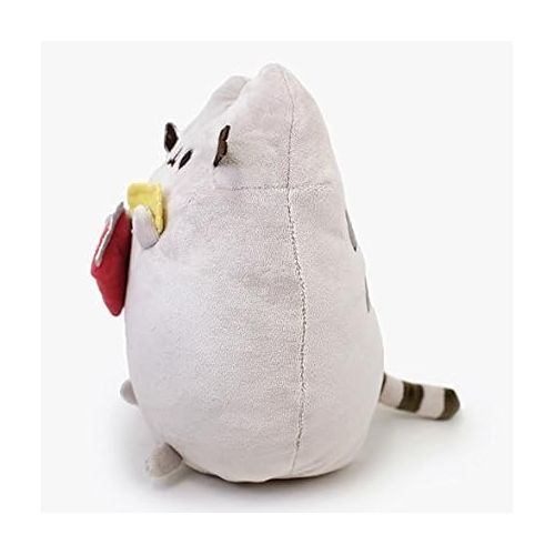  GUND Pusheen Snackables Potato Chip Cat Plush Stuffed Animal, Gray, 9.5