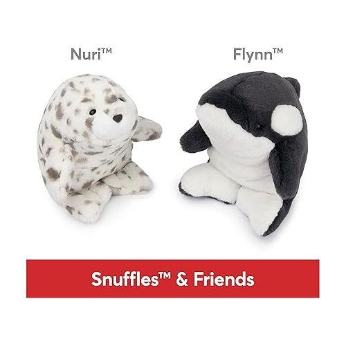  GUND Nuri Leopard Seal Plush, Premium Stuffed Animal for Ages 1 and Up, White/Gray, 10”