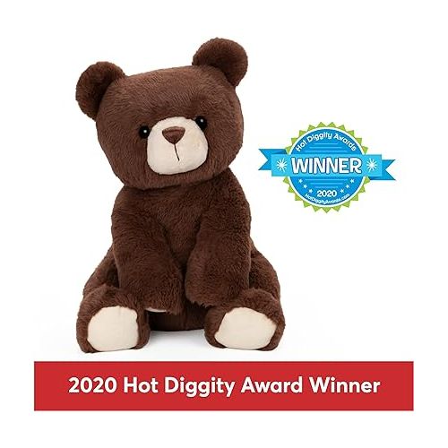  GUND Finley Teddy Bear, Premium Stuffed Animal for Ages 1 and Up, Chocolate Brown, 13”