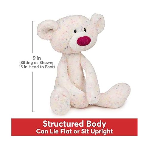  GUND Toothpick Confetti, Teddy Bear Stuffed Animal for Ages 1 and Up, Rainbow, 15”