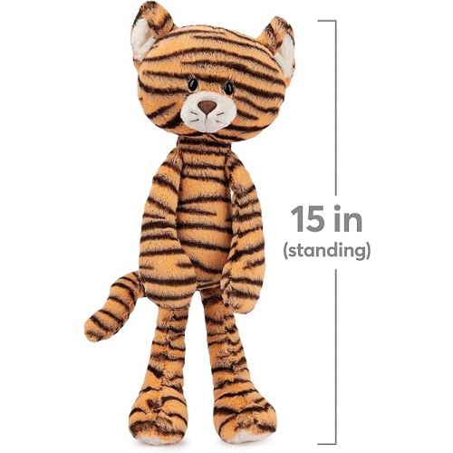  GUND Take-Along Friends, Effe Tiger Plush Stuffed Animal for Ages 1 and Up, Orange/Black, 15