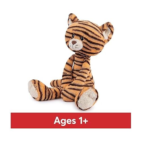  GUND Take-Along Friends, Effe Tiger Plush Stuffed Animal for Ages 1 and Up, Orange/Black, 15