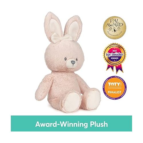  GUND Baby Sustainable Bunny Plush, Stuffed Animal Made from Recycled Materials, Gift for Babies and Newborns, Pink/Cream, 13”