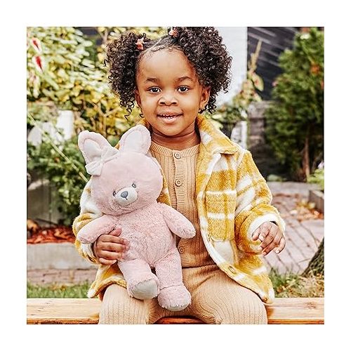  GUND Baby Sustainable Bunny Plush, Stuffed Animal Made from Recycled Materials, Gift for Babies and Newborns, Pink/Cream, 13”