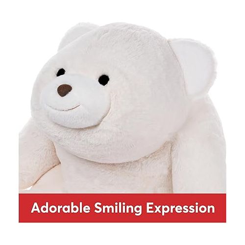  GUND Snuffles Teddy Bear Stuffed Animal Plush Polar Bear Extra Large, White, 18