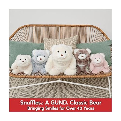  GUND Snuffles Teddy Bear Stuffed Animal Plush Polar Bear Extra Large, White, 18