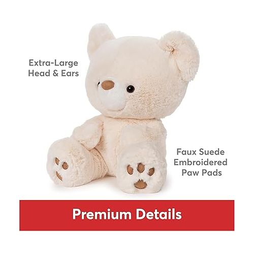  GUND Kai Teddy Bear, Premium Plush Toy Stuffed Animal for Ages 1 & Up, Vanilla/Cream, 12