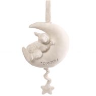 Baby GUND Winky Lamb Moon Stuffed Animal Plush Pullstring Musical Toy, White, 9