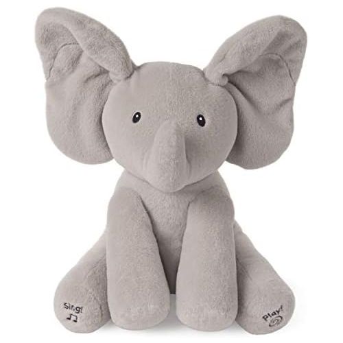  [아마존베스트]GUND Baby Animated Flappy The Elephant Stuffed Animal Plush, Gray, 12