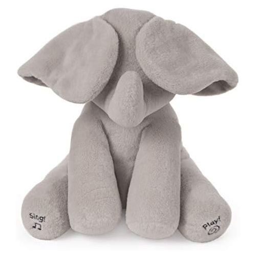  [아마존베스트]GUND Baby Animated Flappy The Elephant Stuffed Animal Plush, Gray, 12
