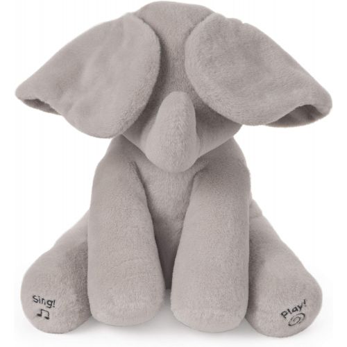  [아마존베스트]GUND Baby Animated Flappy The Elephant Stuffed Animal Plush, Gray, 12