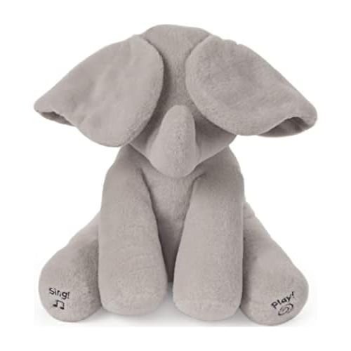  Baby GUND Animated Flappy the Elephant Stuffed Animal Plush, Gray, 12