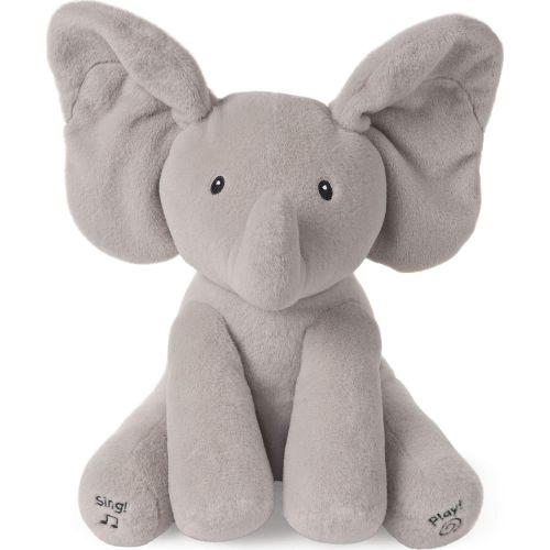  Baby GUND Animated Flappy the Elephant Stuffed Animal Plush, Gray, 12