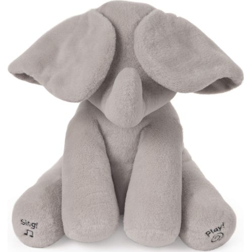  Baby GUND Animated Flappy the Elephant Stuffed Animal Plush, Gray, 12