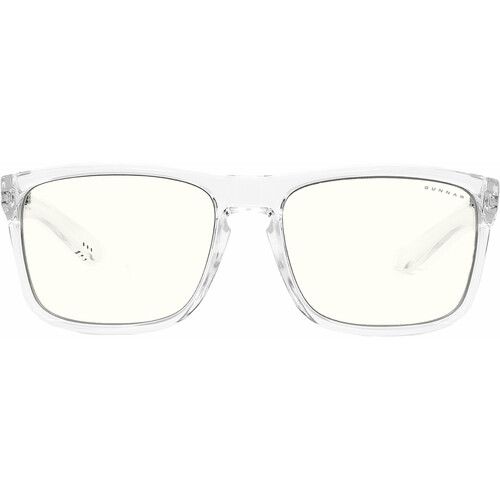  GUNNAR Intercept Gaming Glasses (Crystal Frame, GUNNAR-Focus Lenses, Clear Lens Tint)