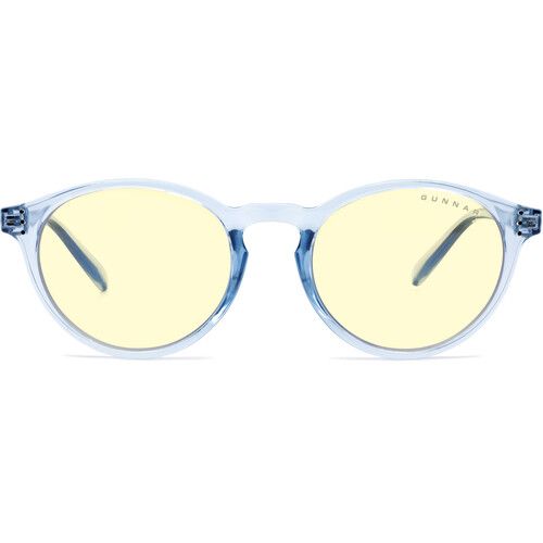  GUNNAR Attache Computer Glasses (Blue Crystal Frame, Amber Lens Tint)