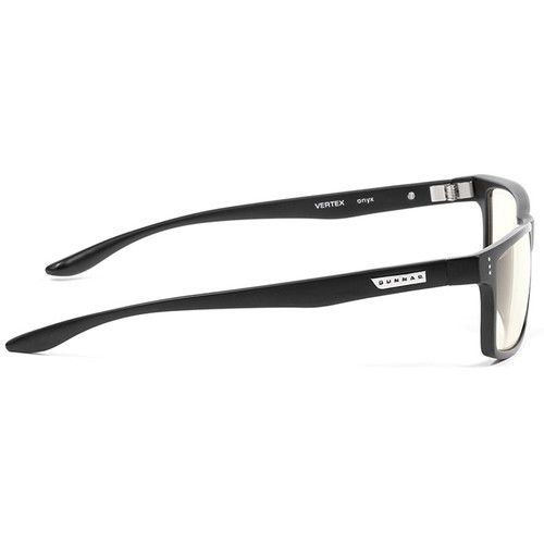  GUNNAR Vertex Gaming Glasses (Onyx Frame, GUNNAR-Focus Lenses, Clear Lens Tint)