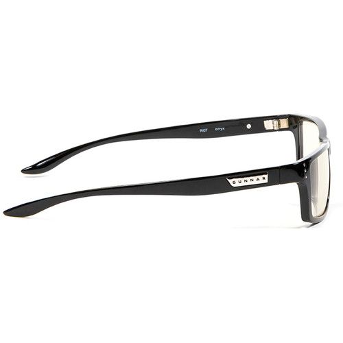  GUNNAR Riot Computer Glasses (Onyx Frame, Clear Lens Tint)