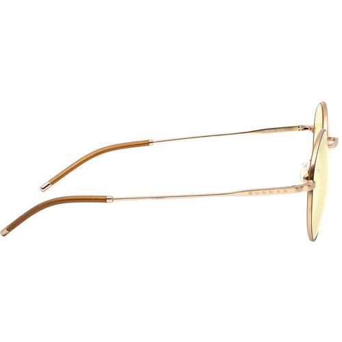  GUNNAR Ellipse Computer Glasses (Black/Gold Frame, Amber Lenses)