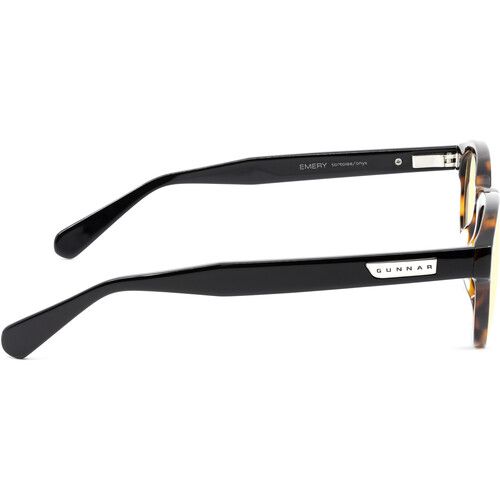  GUNNAR Emery Glasses (Tortoise Onyx Frame, Amber Lens Tint)