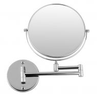 GURUN 8-Inch Two Sided Makeup Mirrors Dual Arm Wall Mount Mirror with 10x Magnification,Chrome...