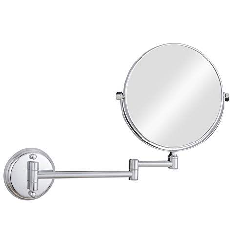  GURUN 6 Inch Two-Sided Swivel Wall Mount Mirror with 7X Magnification Makeup Mirror for Bathroom Chrome Finished M1306(6in,7X)