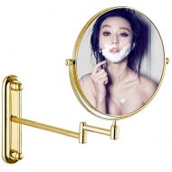 GURUN 7x Magnification Adjustable Round Wall Mount Mirror 8-inch Double Sided Makeup...