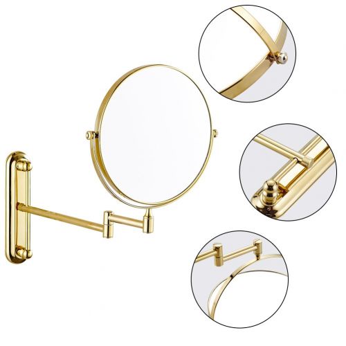  GURUN 7x Magnification Adjustable Round Wall Mount Mirror 8-inch Double Sided Makeup...