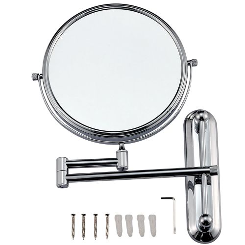  GURUN 7x Magnification Adjustable Round Wall Mount Mirror 8-inch Double Sided Makeup...