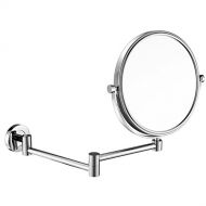 GURUN GuRun 8 Inch Two-Sided Swivel Wall Mounted Mirror Vanity Mirror with 10x Magnification,Chrome Finish M1305(8in,10x)