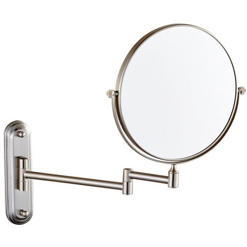  GURUN 10x Magnification Wall Mounted Mirror Swing ArmTwo Sided,8 Inch, Solid Bathroom Mirrors Wall Mounted Chrome Finish M1207(8in,10x)