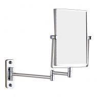 GURUN Wall Mount Rectangular Makeup Mirror, 3X Magnification, Chrome(1401,3X)