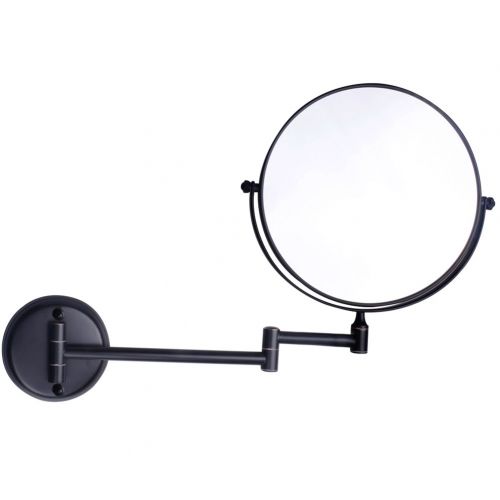  GURUN Wall Mount Makeup Mirror Oil Bronze Finish with 10X Magnification,Dual Sided, Copper 12 Inches Arm M1306O(8in,10x)