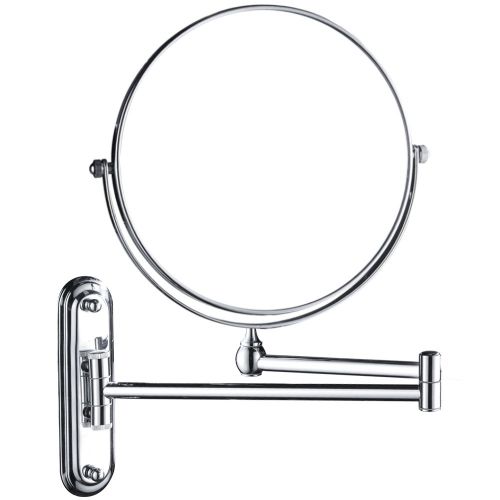  [아마존핫딜][아마존 핫딜] GURUN 10x Magnification Wall Mounted Mirror Swing ArmTwo Sided,8 Inch, Solid Bathroom Mirrors Wall Mounted Chrome Finish M1207(8in,10x)