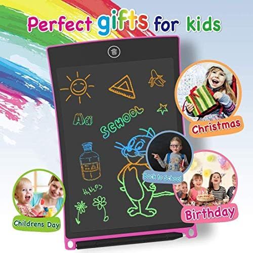  [아마존베스트]GUYUCOM LCD Writing Board 8.5 Inch Electronic Writing Tablet with Brighter Screen, Erasable and Anti-Clearance Function, Educational Toy Gift for Boys (Girls Black)