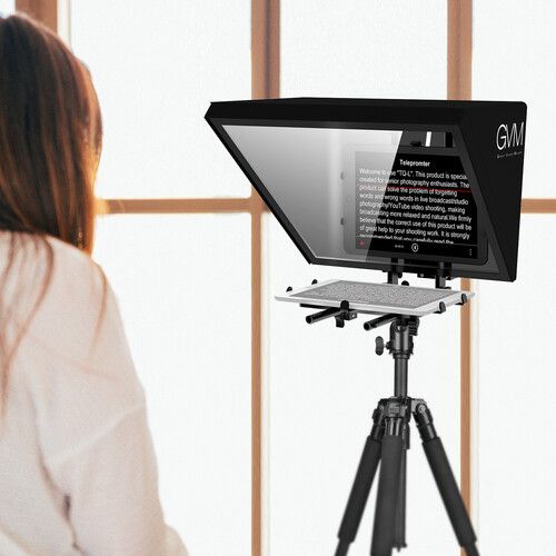  GVM Teleprompter for Tablets and Smartphones with Bluetooth Remote and App