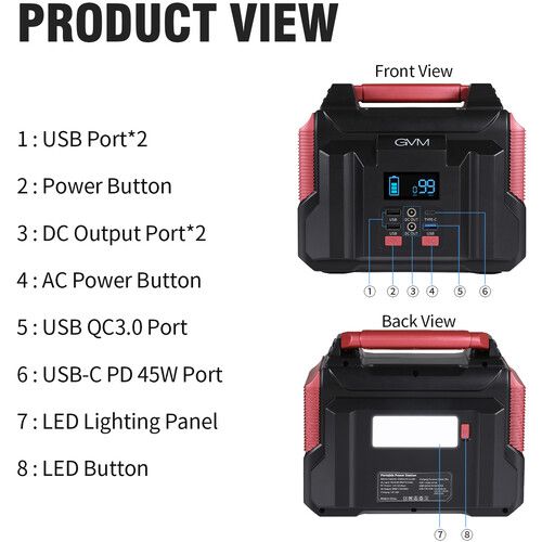  GVM H300W Portable Power Station