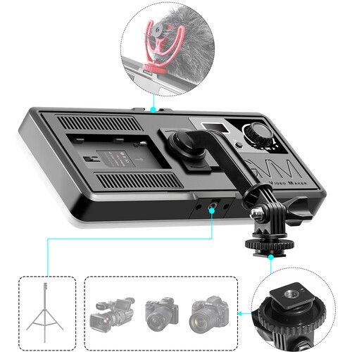  GVM RGB20W RGB On-Camera LED Light