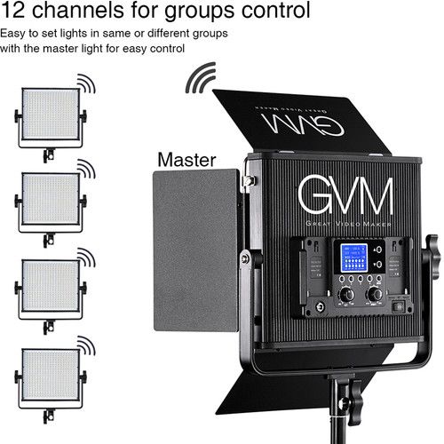  GVM 672S-B Bi-Color LED Light Panel (2-Light Kit)