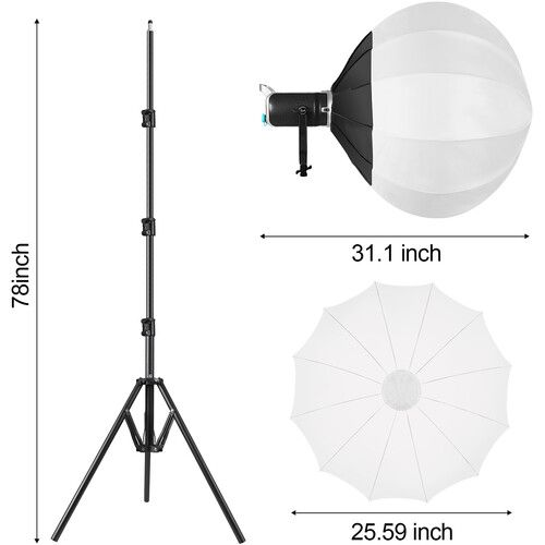  GVM SD200D Bi-Color LED Monolight (Studio Kit)