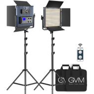 GVM LED1200 Bi-Color LED Light Panel 2-Light Kit with Stands